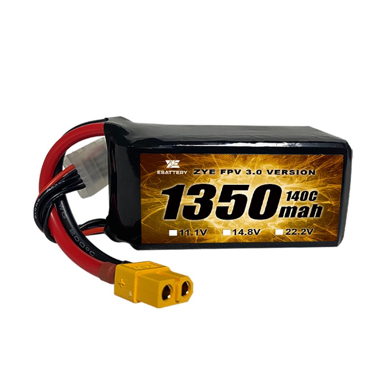 FPV Drone için Yüksek 120C 1350mah 1550mah Lipo Pil