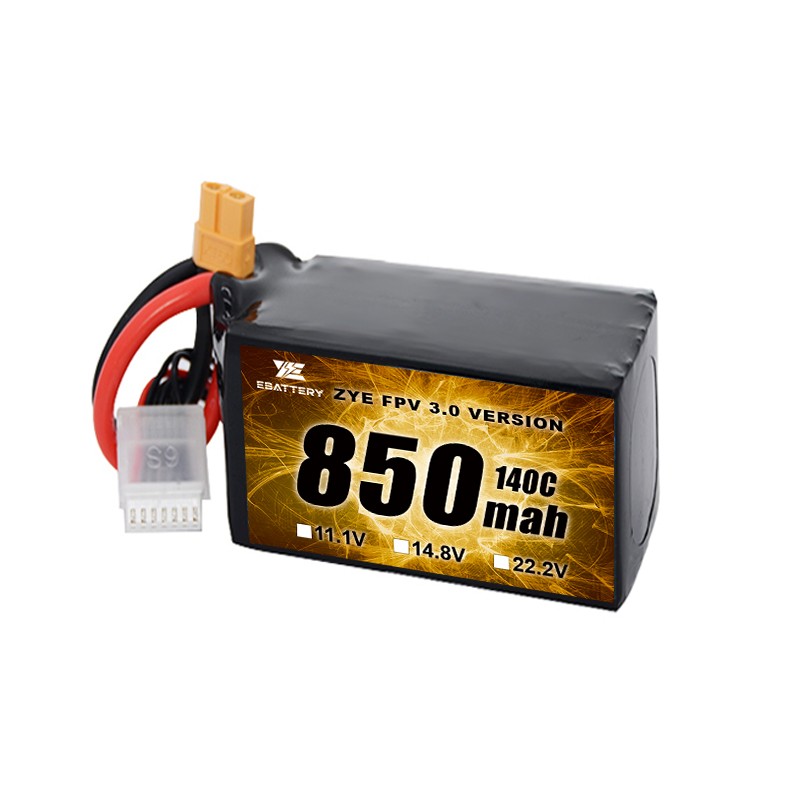 Küçük Boy 850mah 1100mah 1300mah 1500mah FPV Lipo Pil